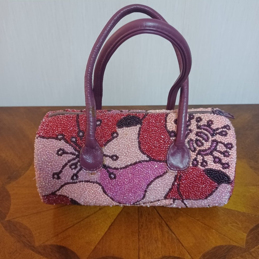WhizBang Shades of Pink Beaded Purse